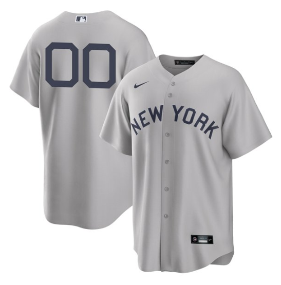 Men's New York Yankees ACTIVE PLAYER Custom 2021 Grey Field of Dreams Stitched Baseball Jersey